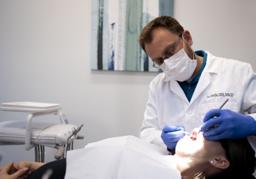 Doctor Rodda treating a dental patient