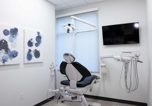 Dental exam chair in Phoenix dental office