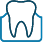 Animated tooth within receding gums