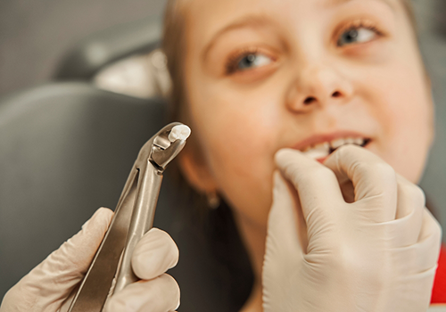 Patient about to be given root canal procedure
